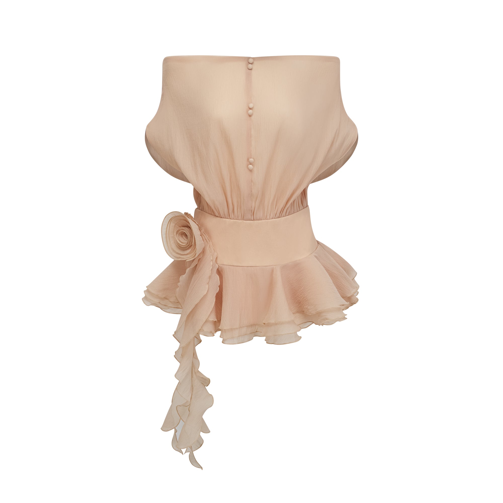 Ruffled Floral Mini Dress