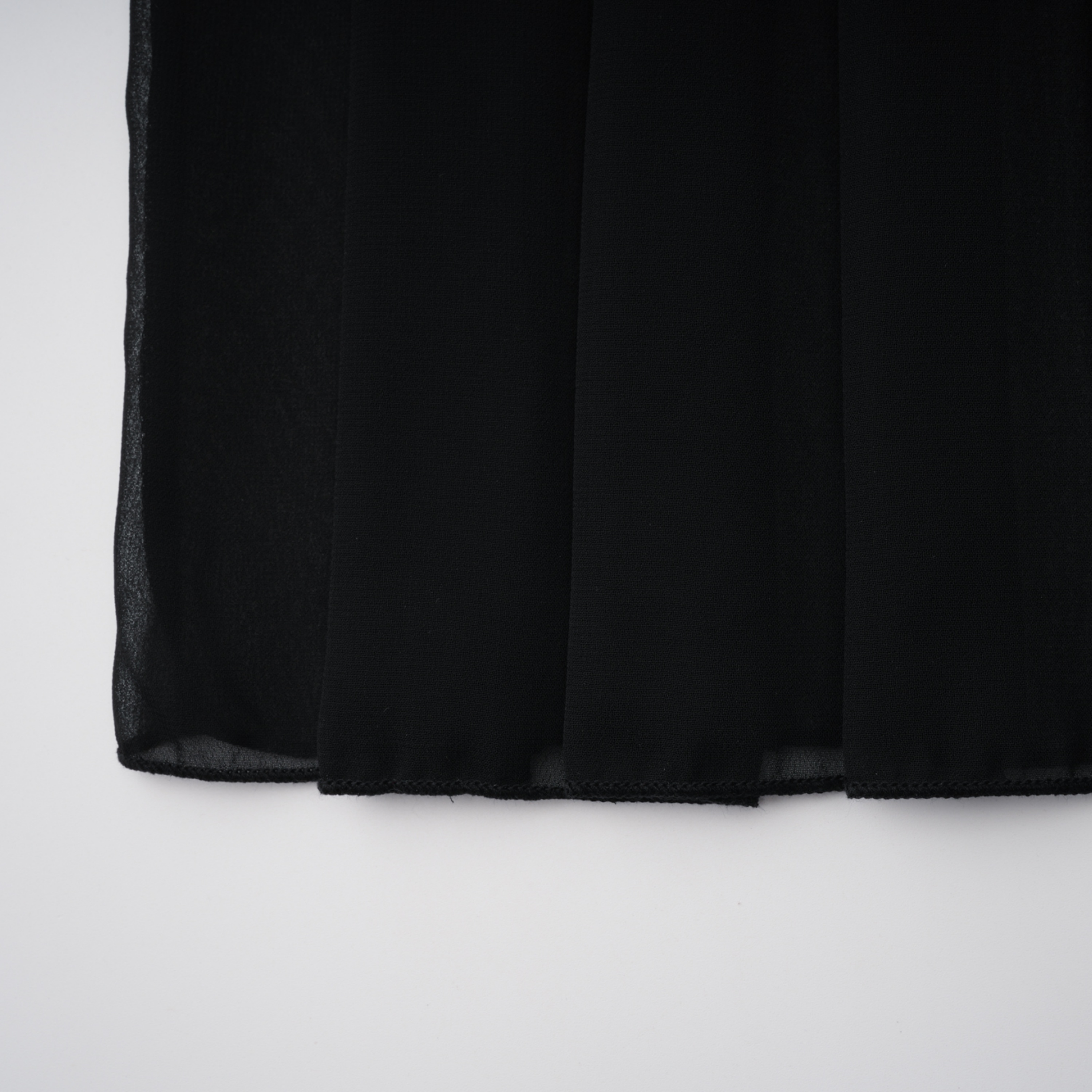 Dildar Black Cross Front Maxi Dress with Lace Panels