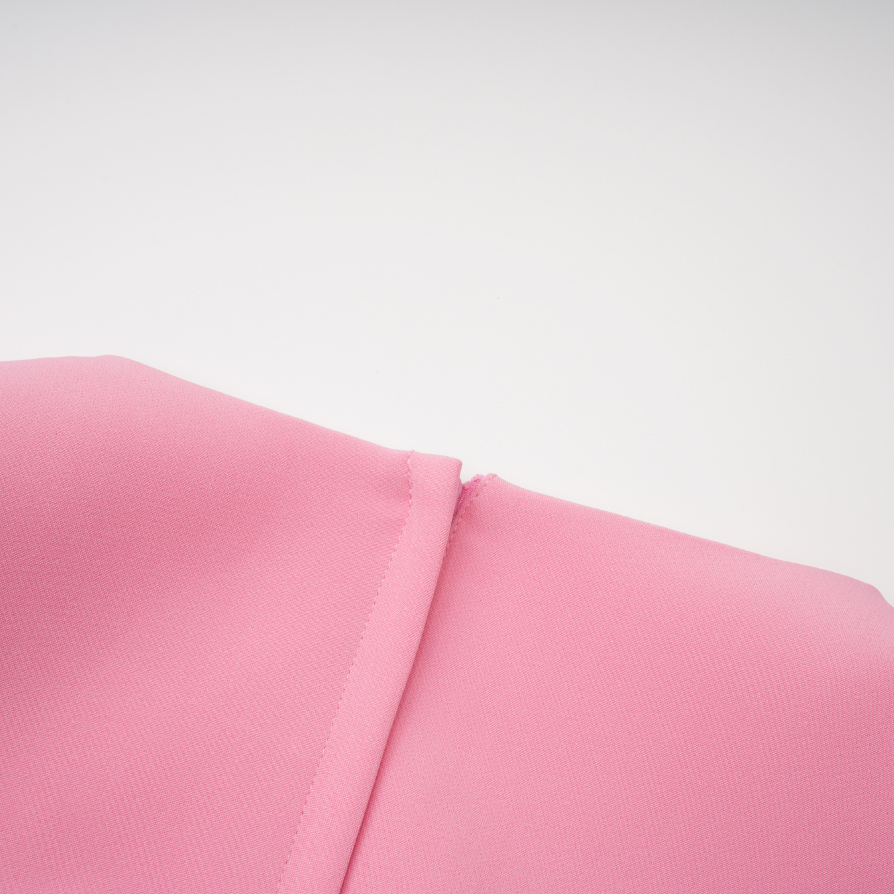 Feriha Pink Ruched Maxi Dress with High Slit
