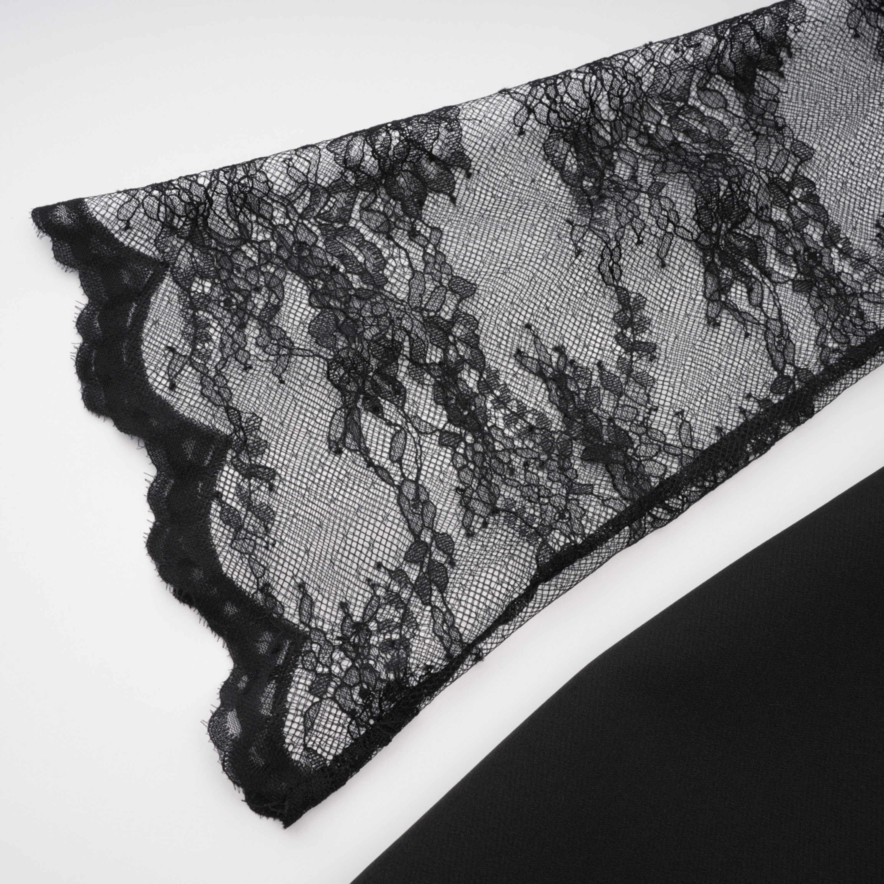 Florbela Black Lace Panel Blazer & Trouser Set