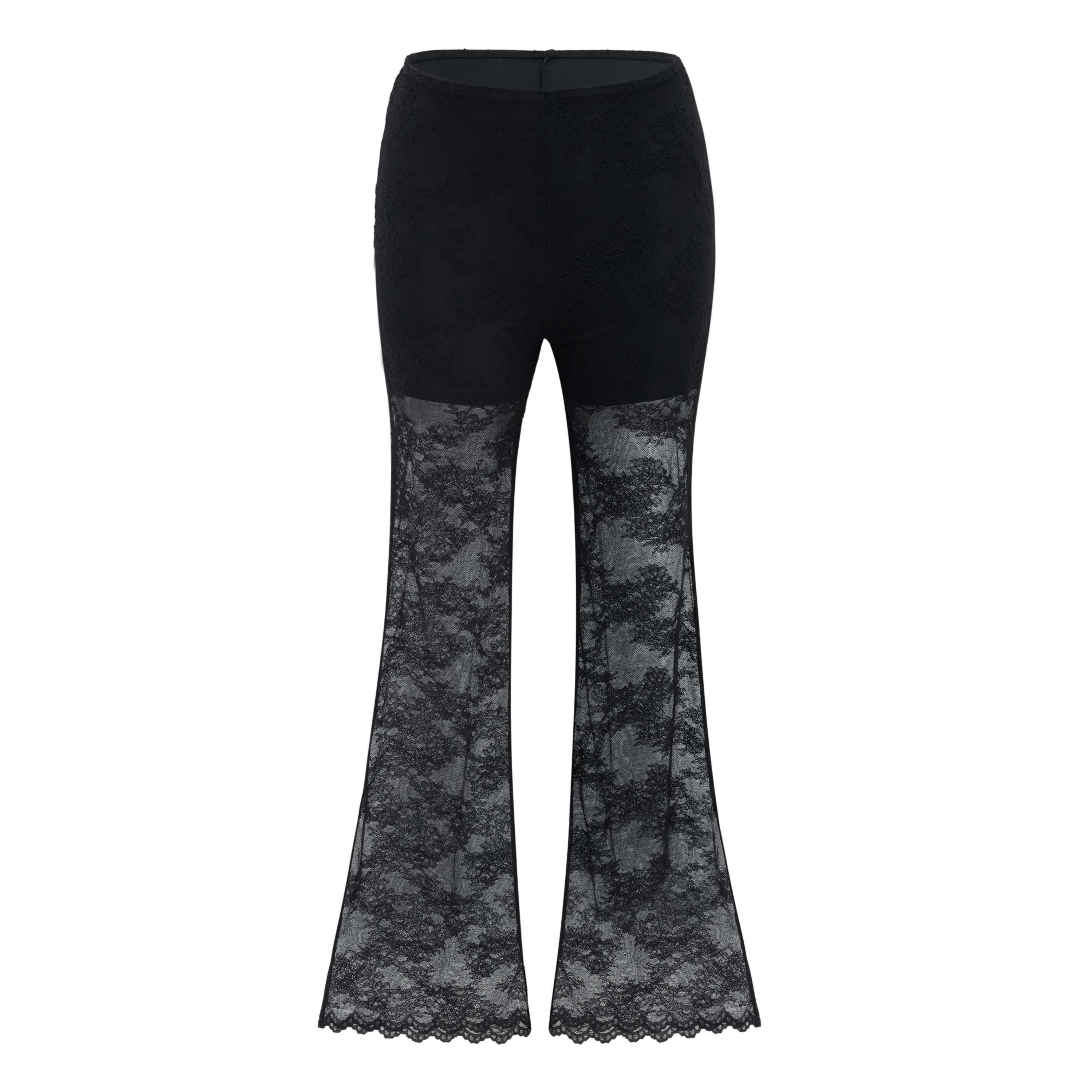 Florbela Black Lace Panel Blazer & Trouser Set