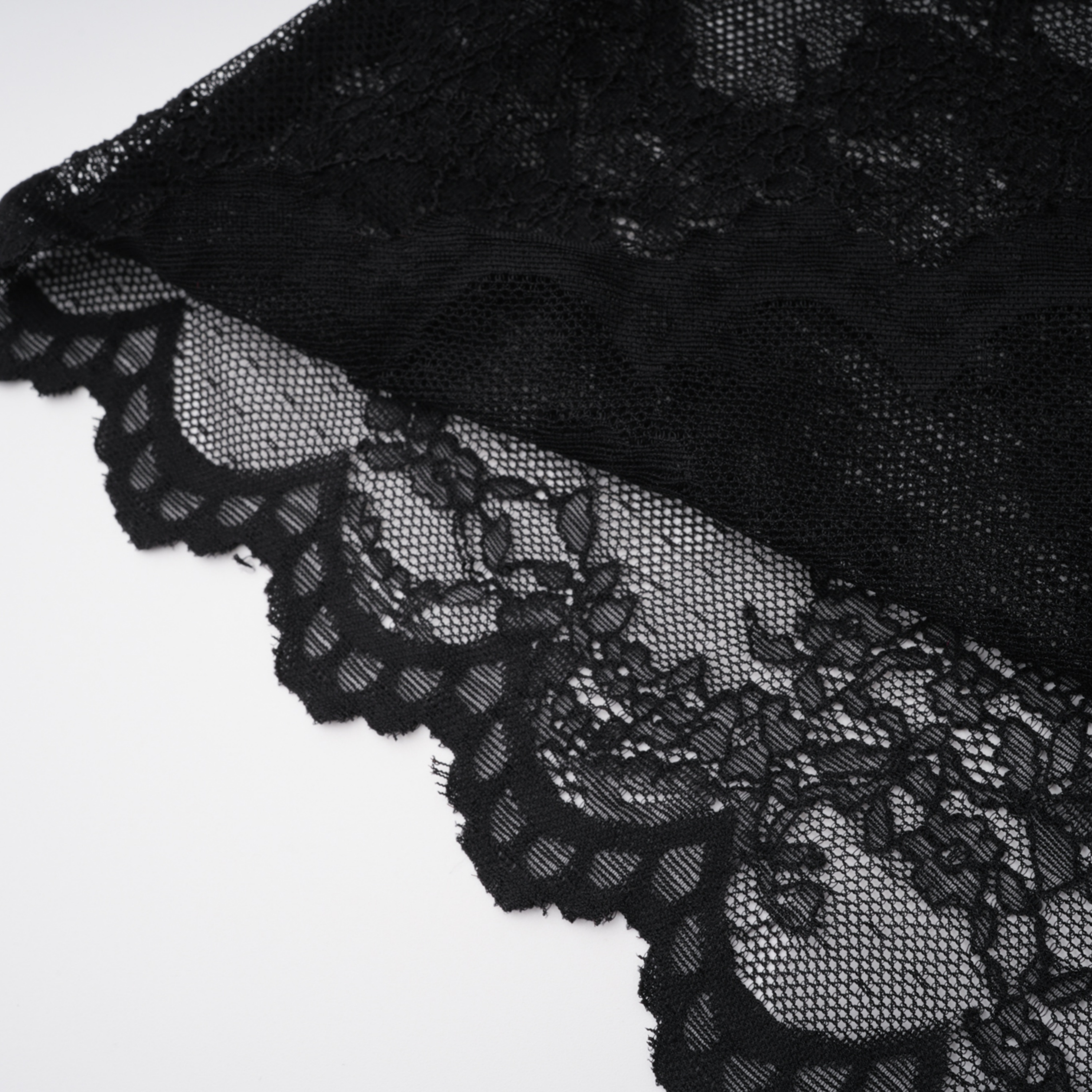 Florbela Black Lace Panel Blazer & Trouser Set