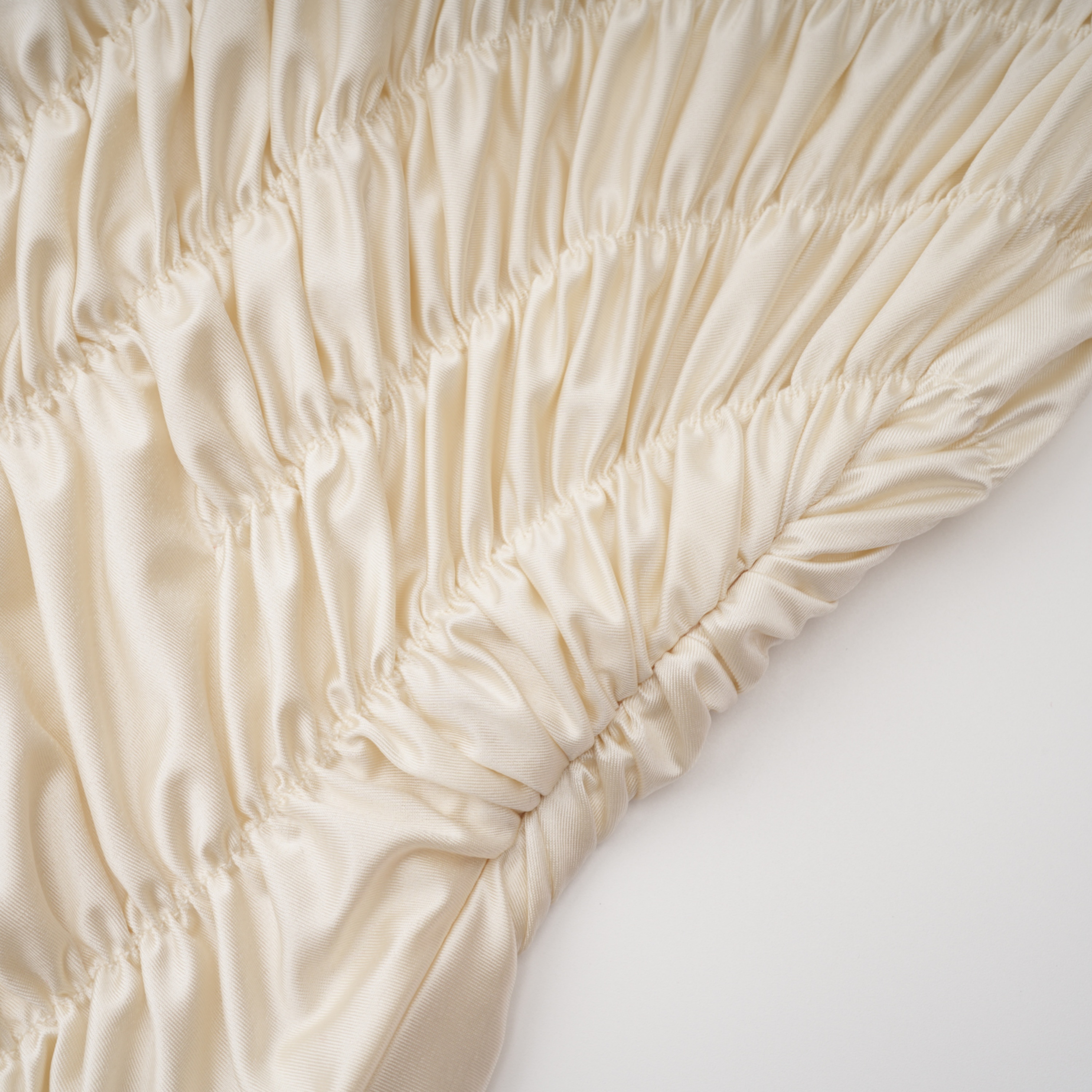 Hestia Champagne Ruched Asymmetrical Maxi Dress