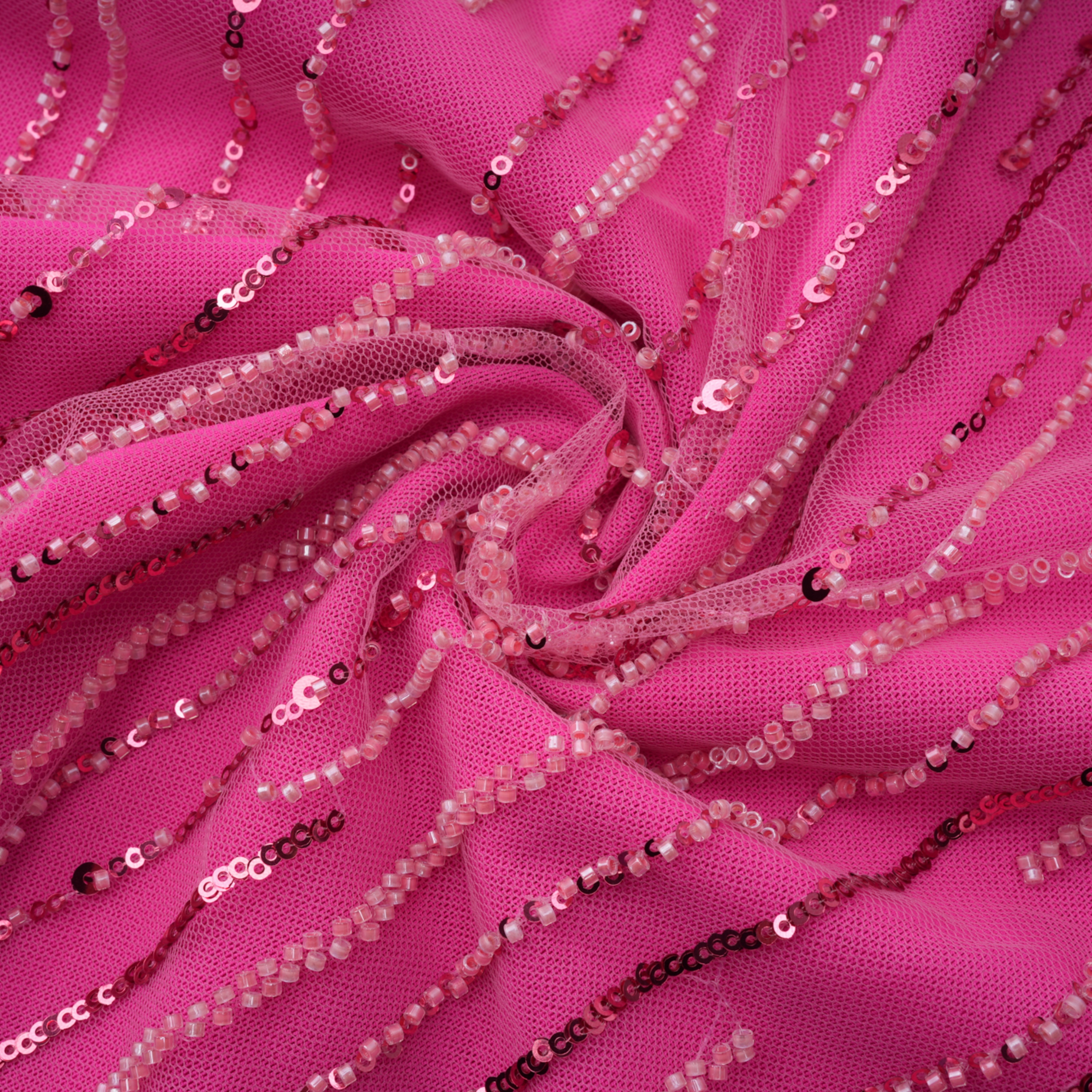 Hestia Pink Asymmetrical Embellished Maxi Dress
