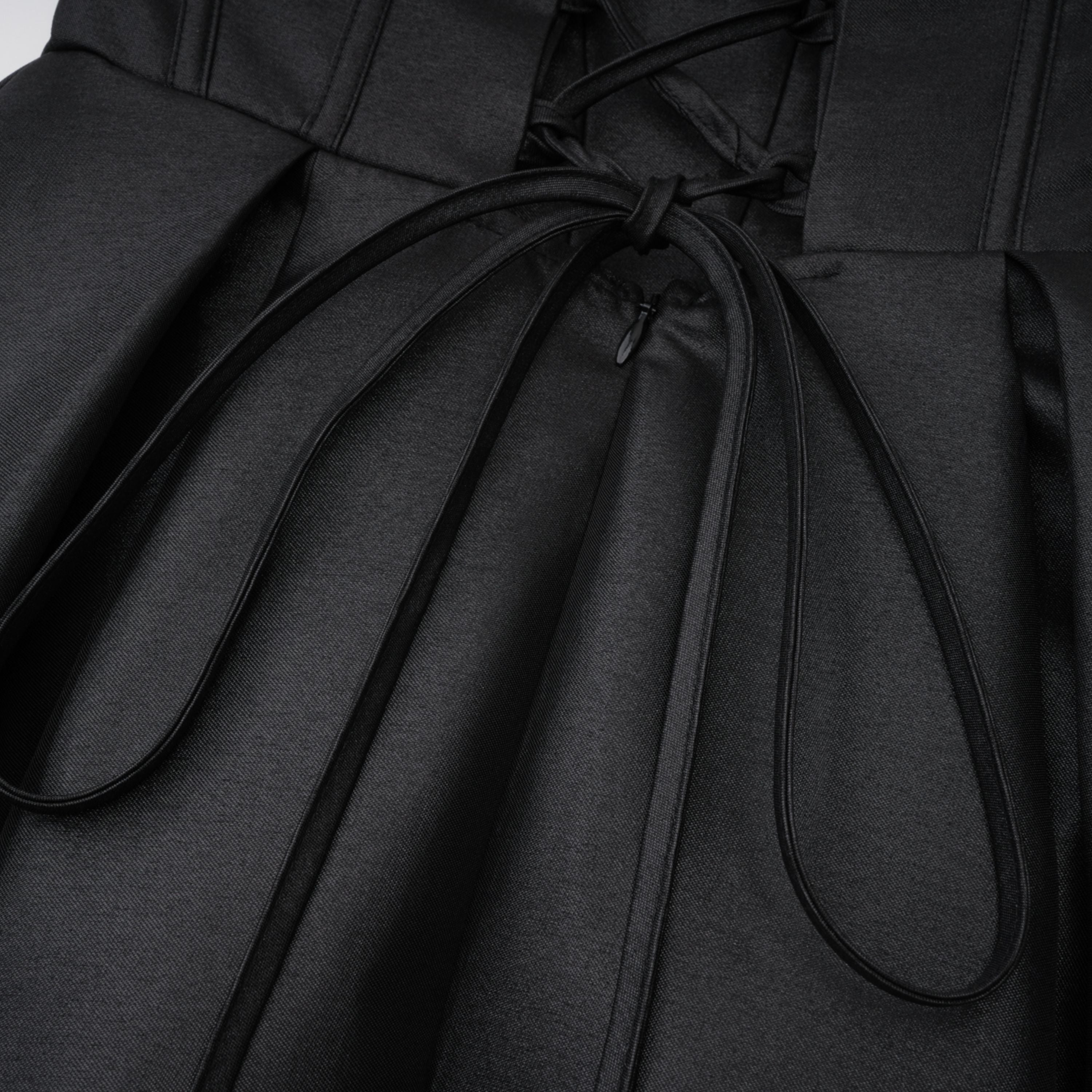 Black Corset Bodice Maxi Gown