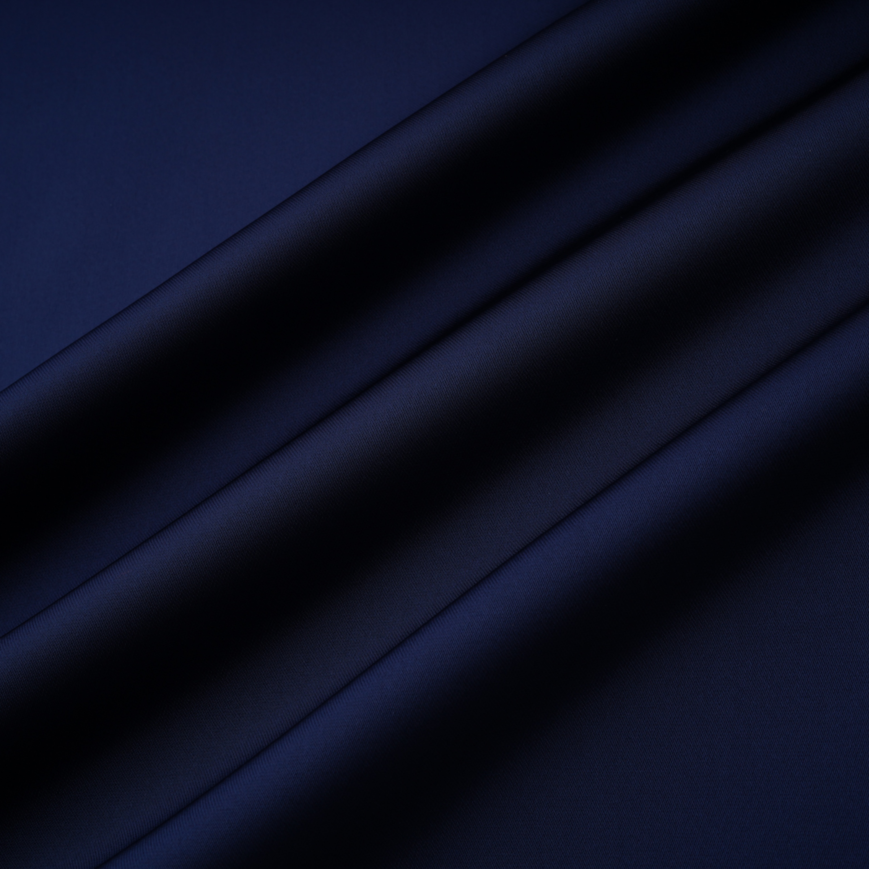 Kerttu Navy Blue Ruched Maxi Dress with Asymmetrical Sleeves