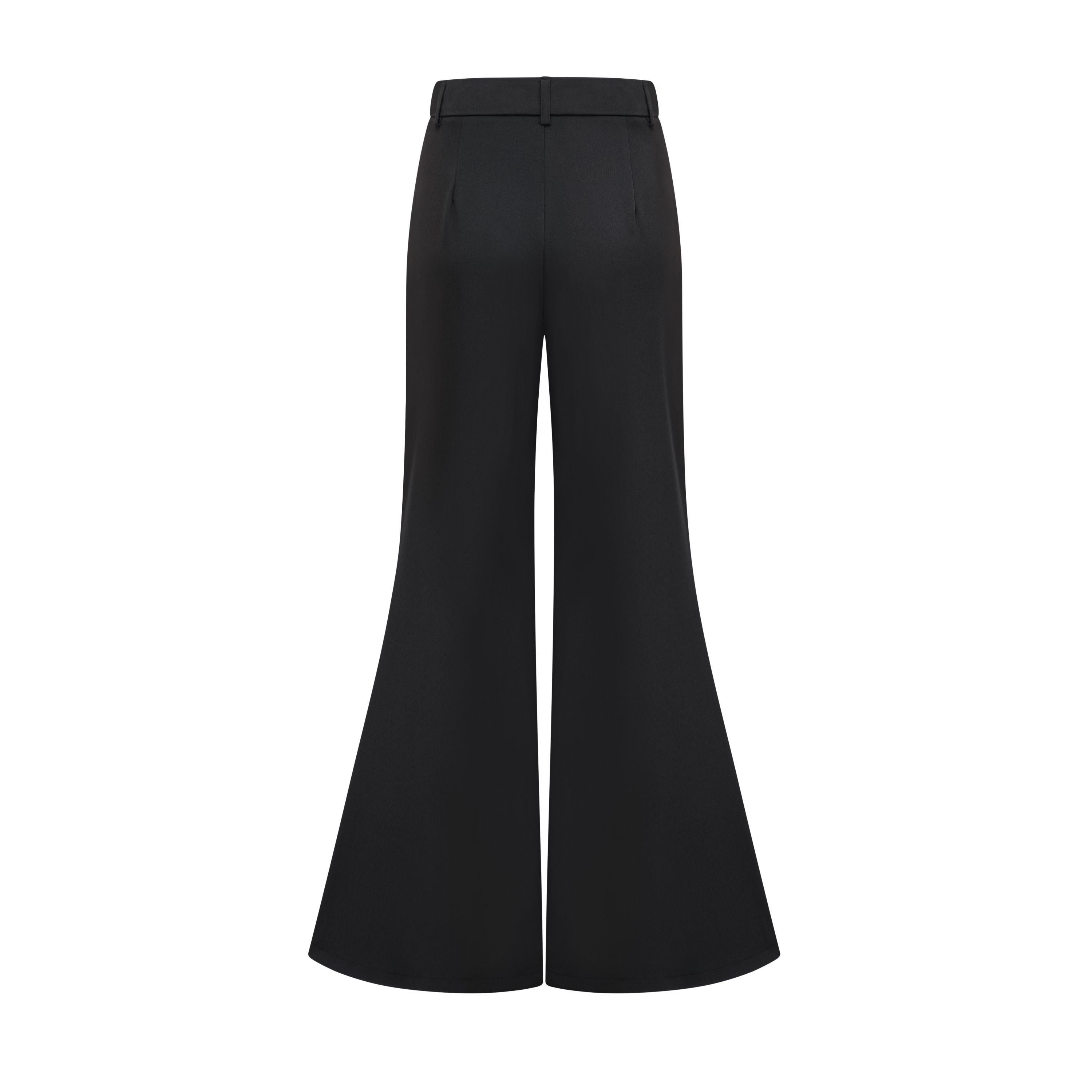 Krasava Black Sweetheart Neckline Top & Trousers Set