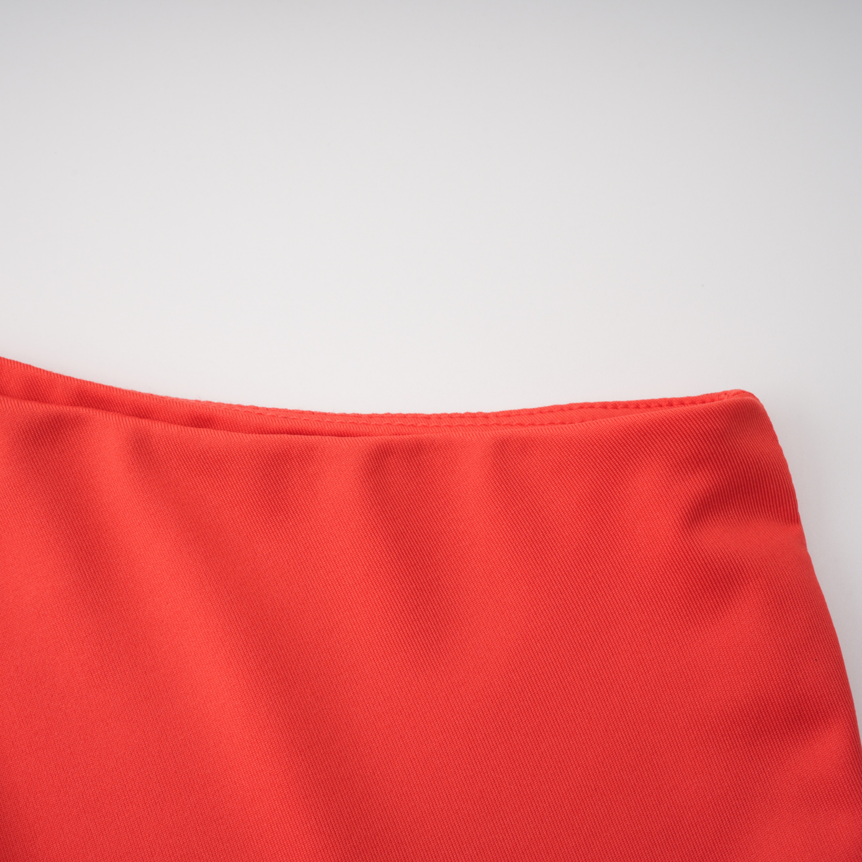 Leandra Red One Shoulder Striped Draped Mini Dress