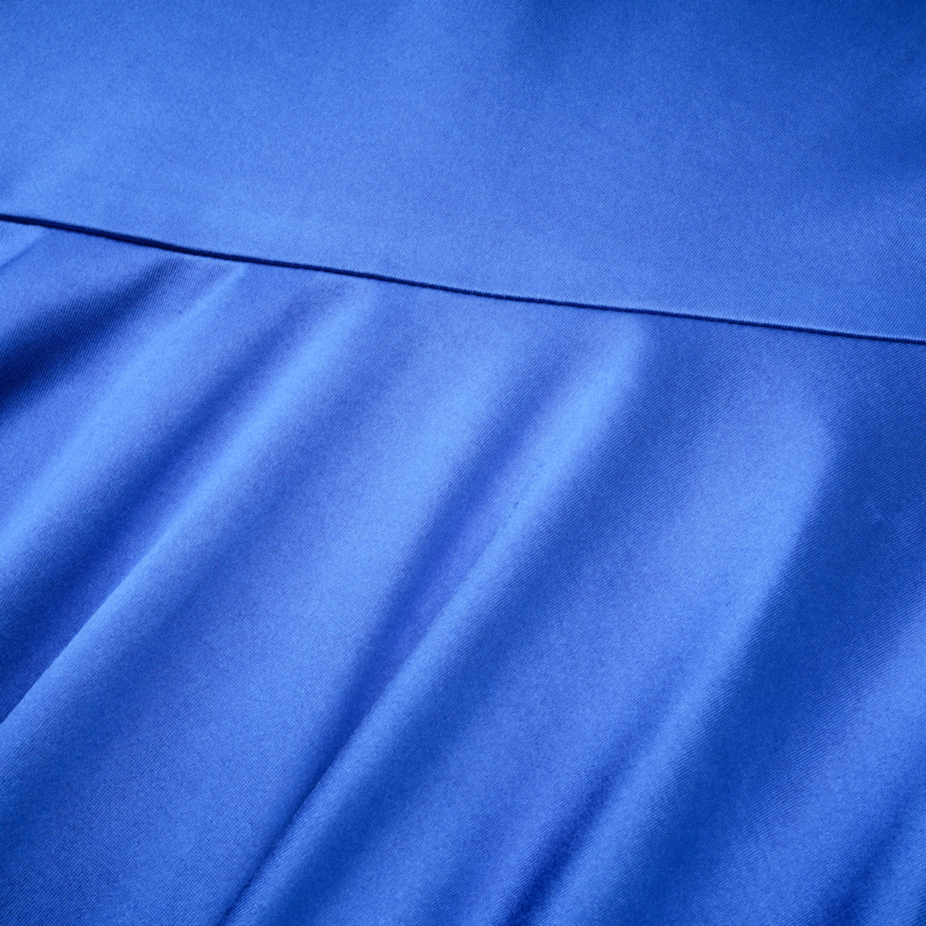 Lilou Blue Backless Satin Maxi Dress with Chiffon Drape