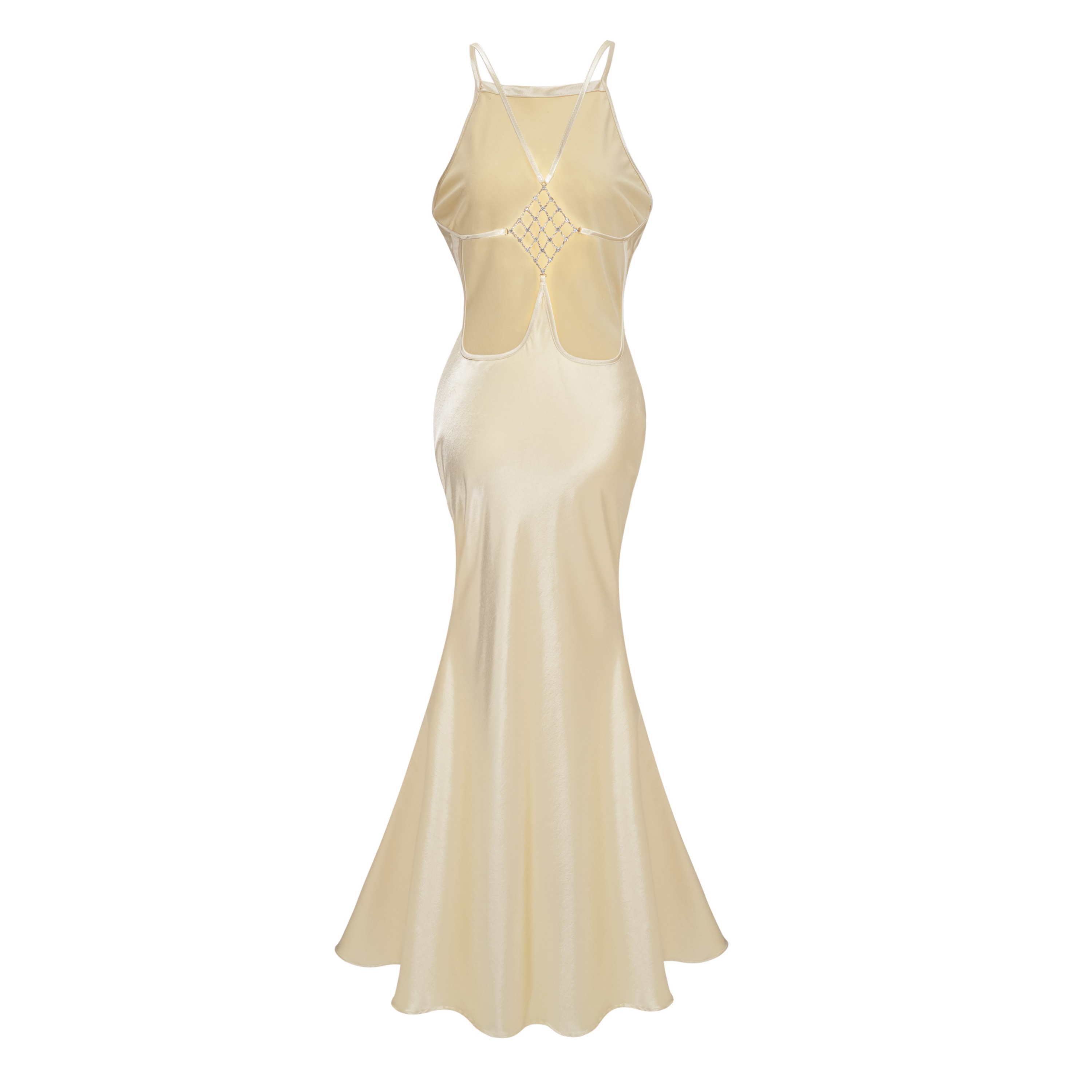 gold satin backless dress Loviatar Maxi – Miss Rosier * Materials Size Guide:6 backless silk dress Override SKIMS Soft Lounge Long