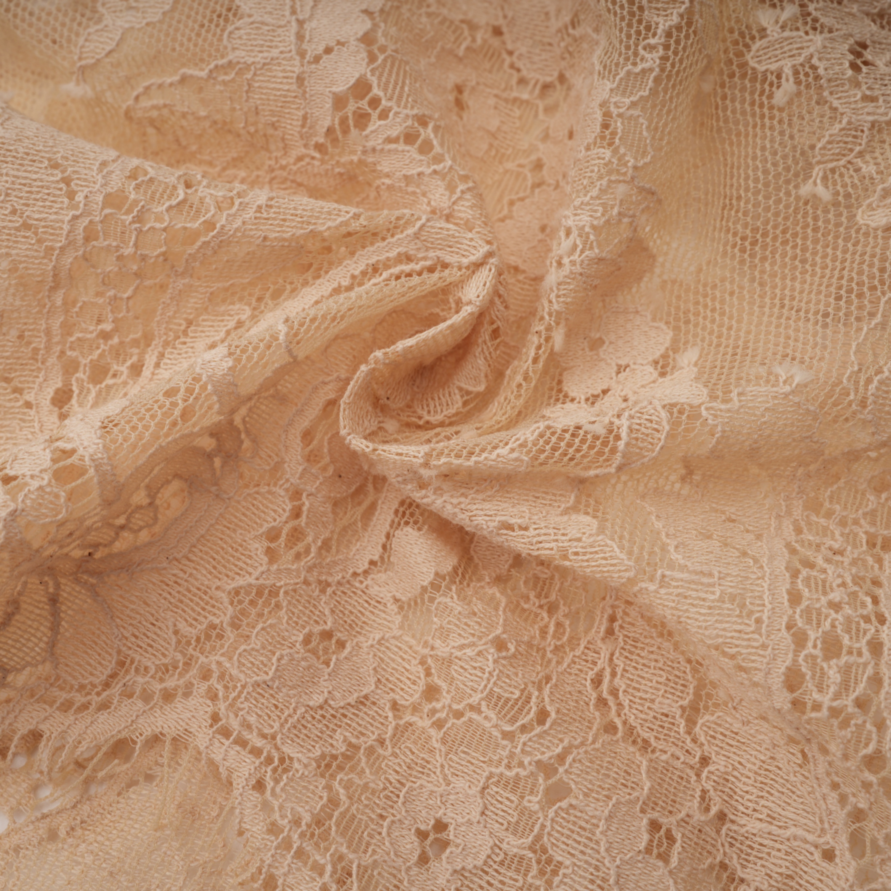 Lovise Neutral Ruched Maxi Dress with Lace Cape