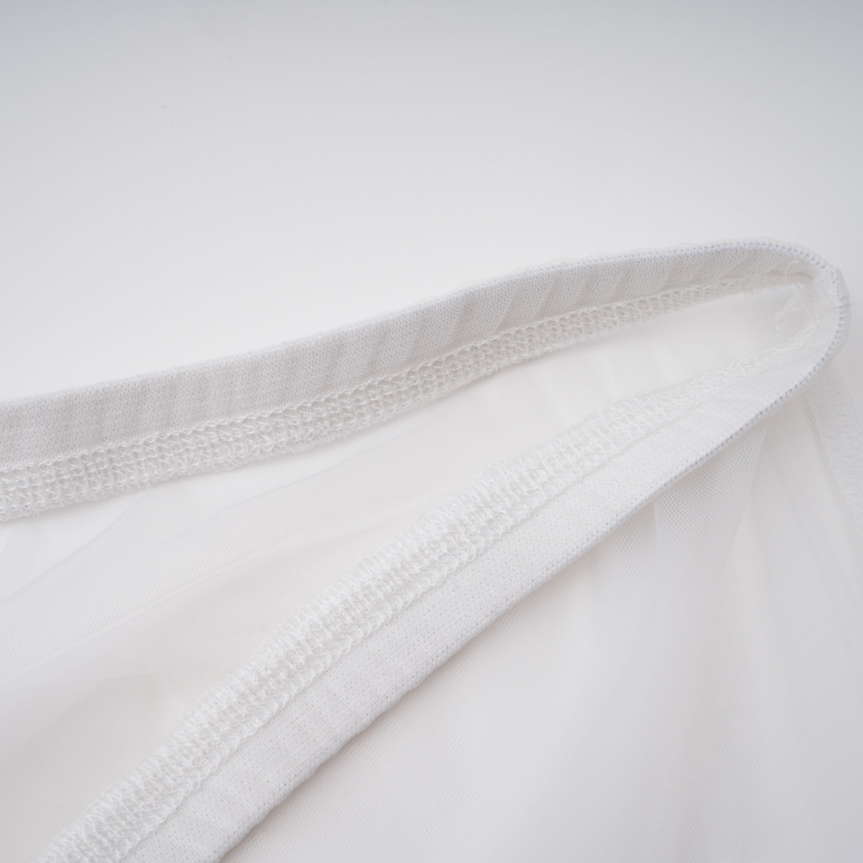 White Lace Convertible Gown with Long Sleeves
