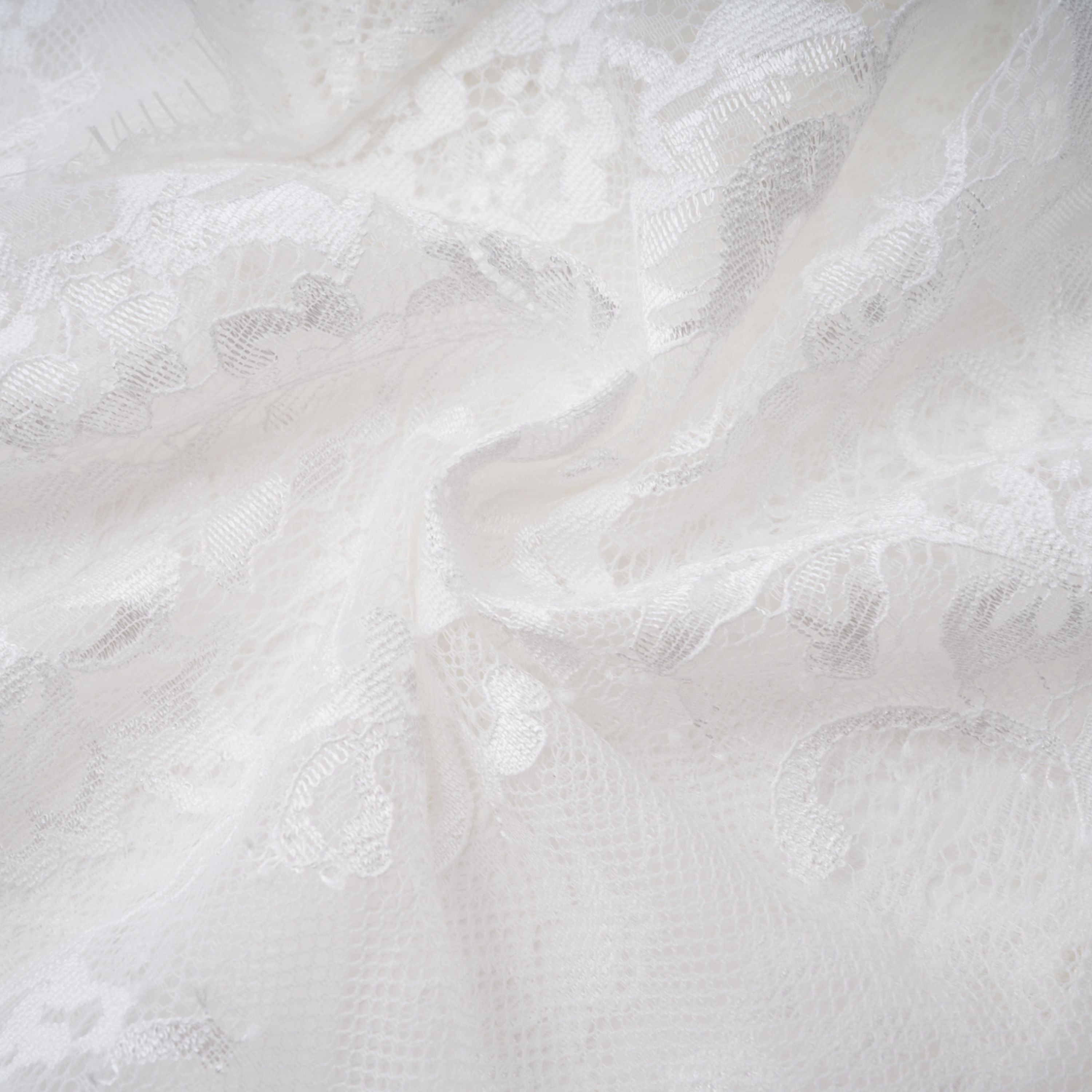 White Lace Convertible Gown with Long Sleeves