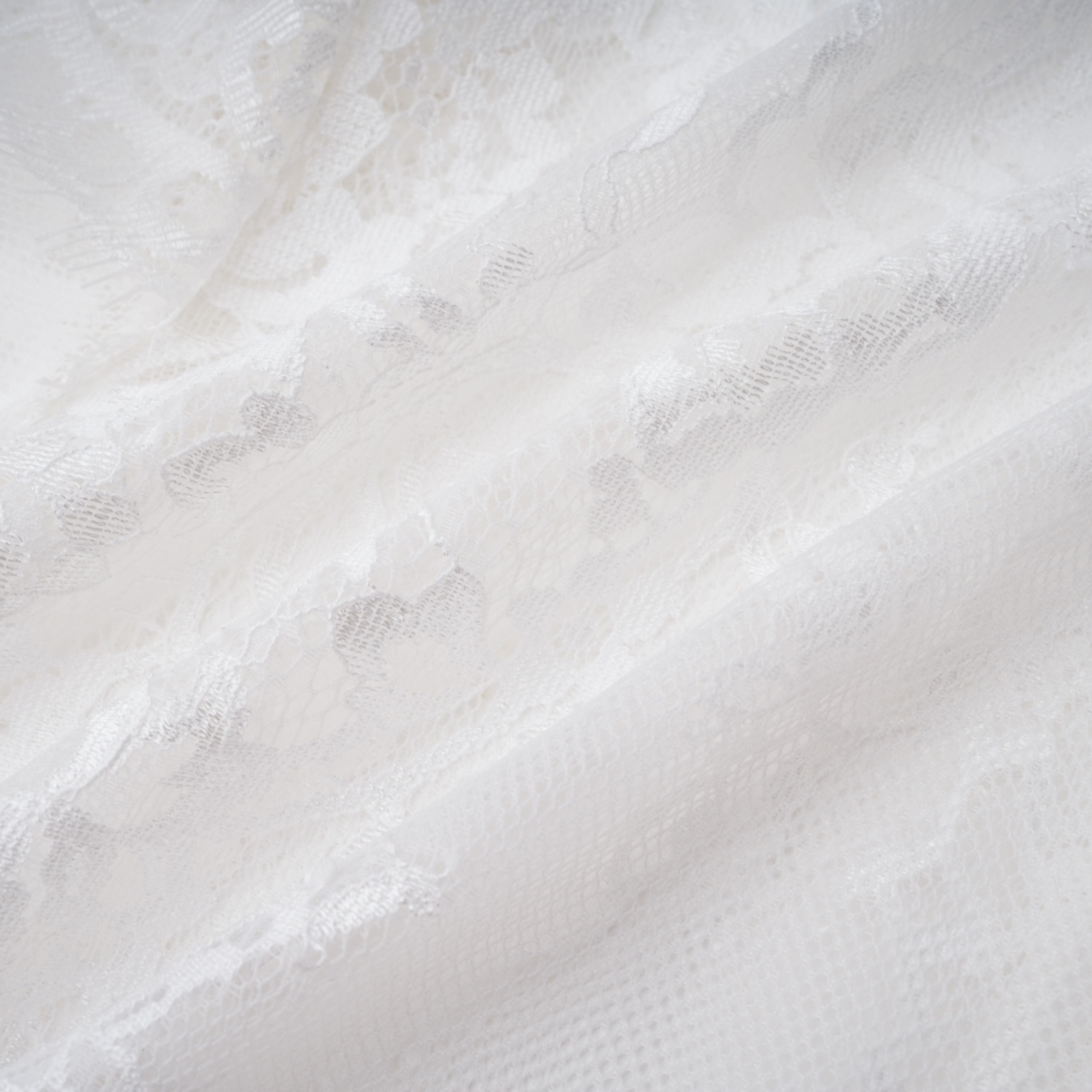 White Lace Convertible Gown with Long Sleeves