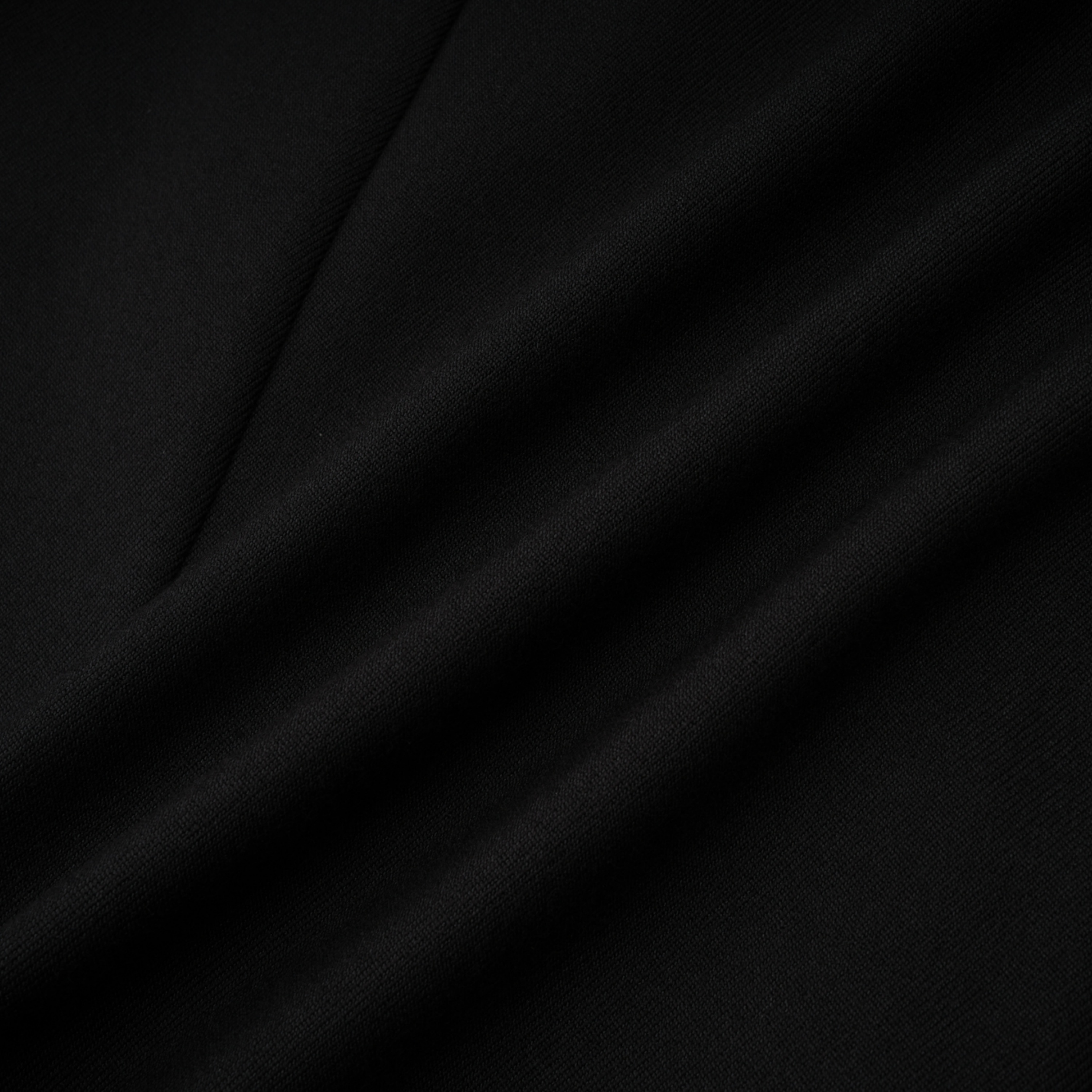 Mirela Black Asymmetrical Plunge Neck Midi Dress