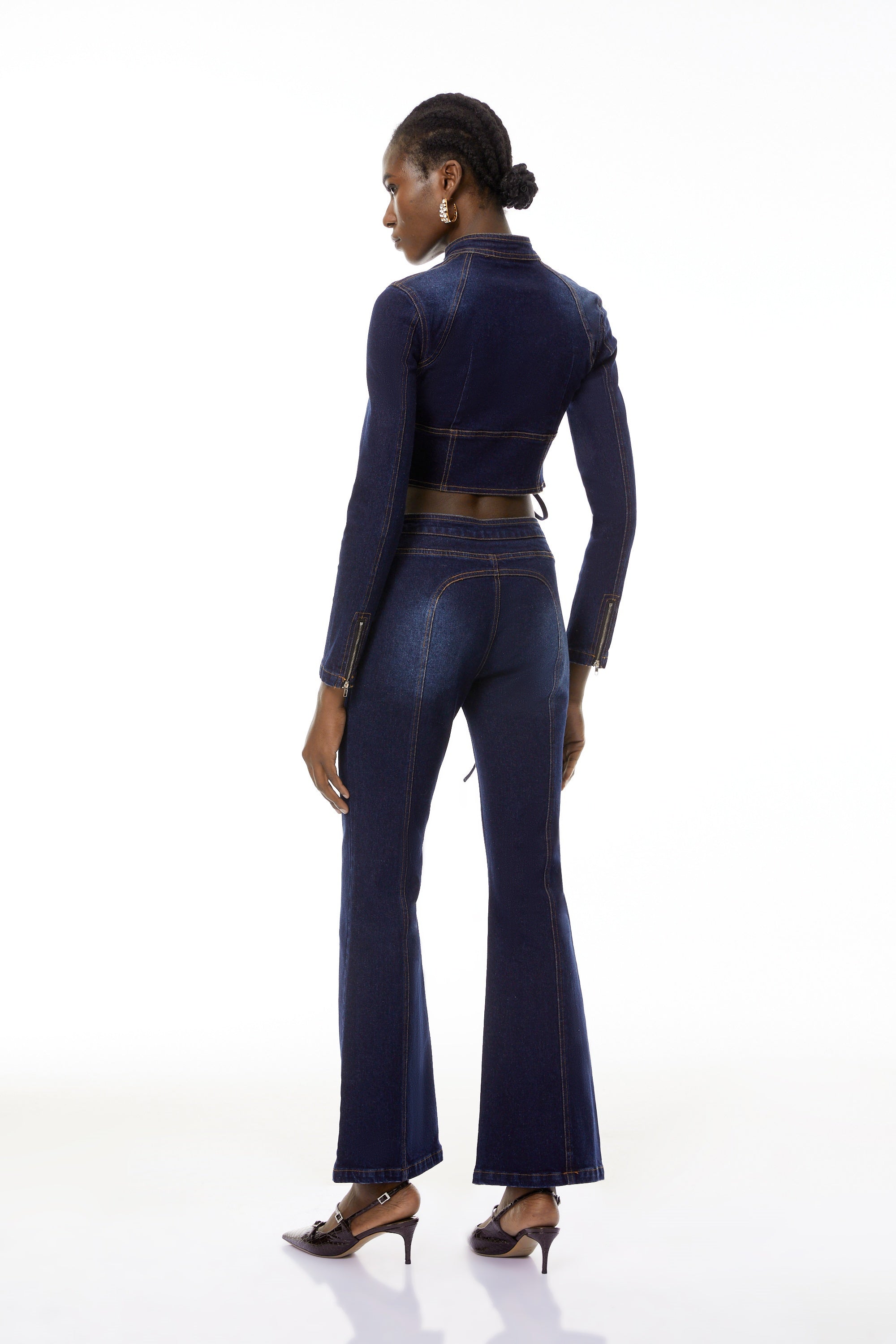 Denim Lace-Up Co-ord Set