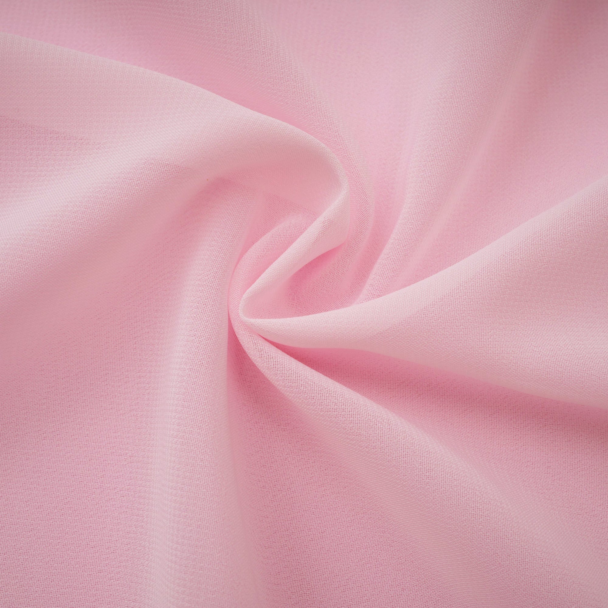 Pink strapless maxi dress with a draped cowl neckline and a matching long neck scarf