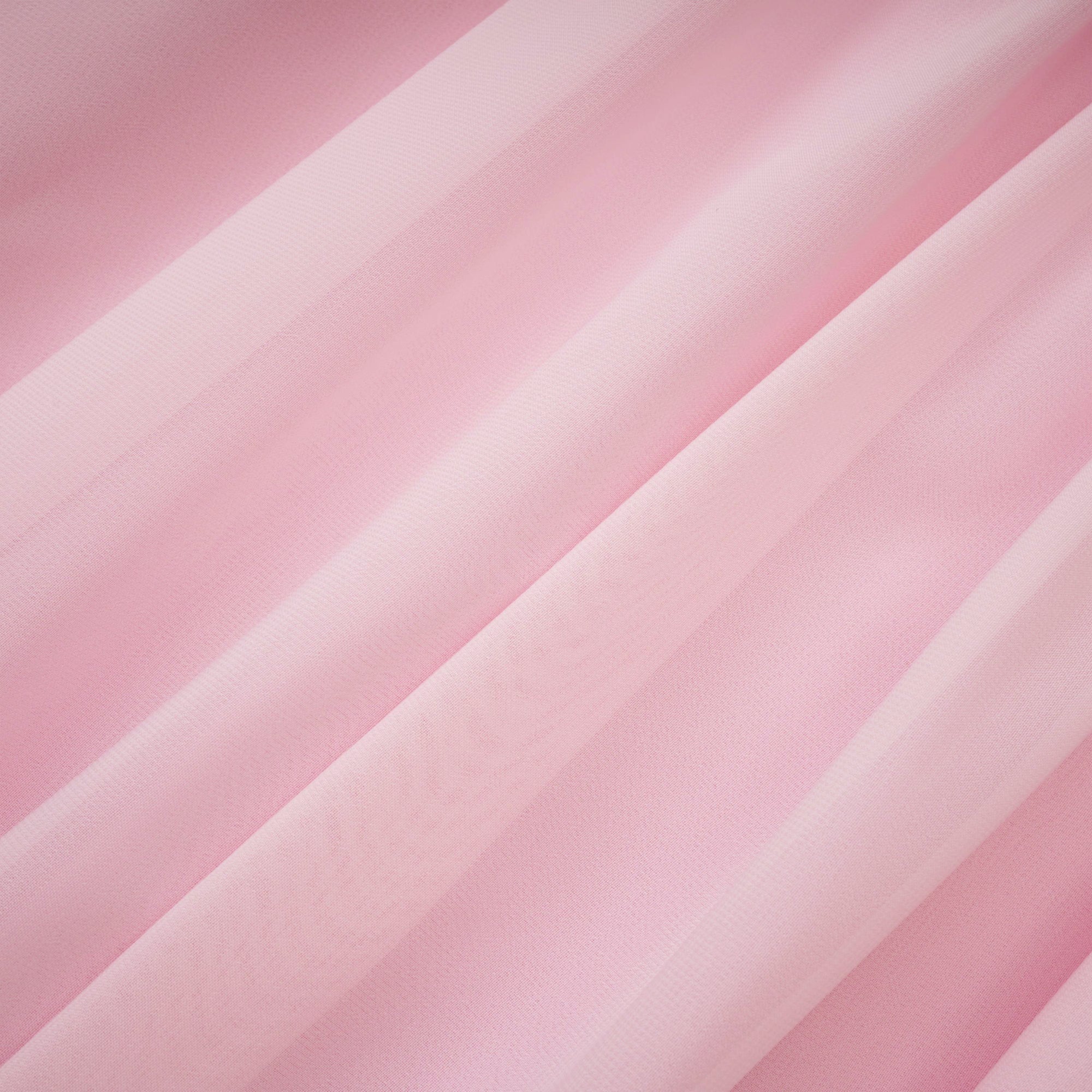 Pink strapless maxi dress with a draped cowl neckline and a matching long neck scarf