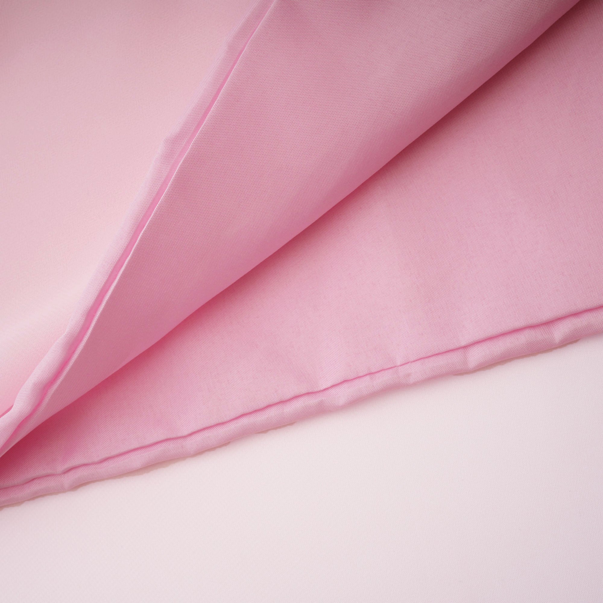 Pink strapless maxi dress with a draped cowl neckline and a matching long neck scarf