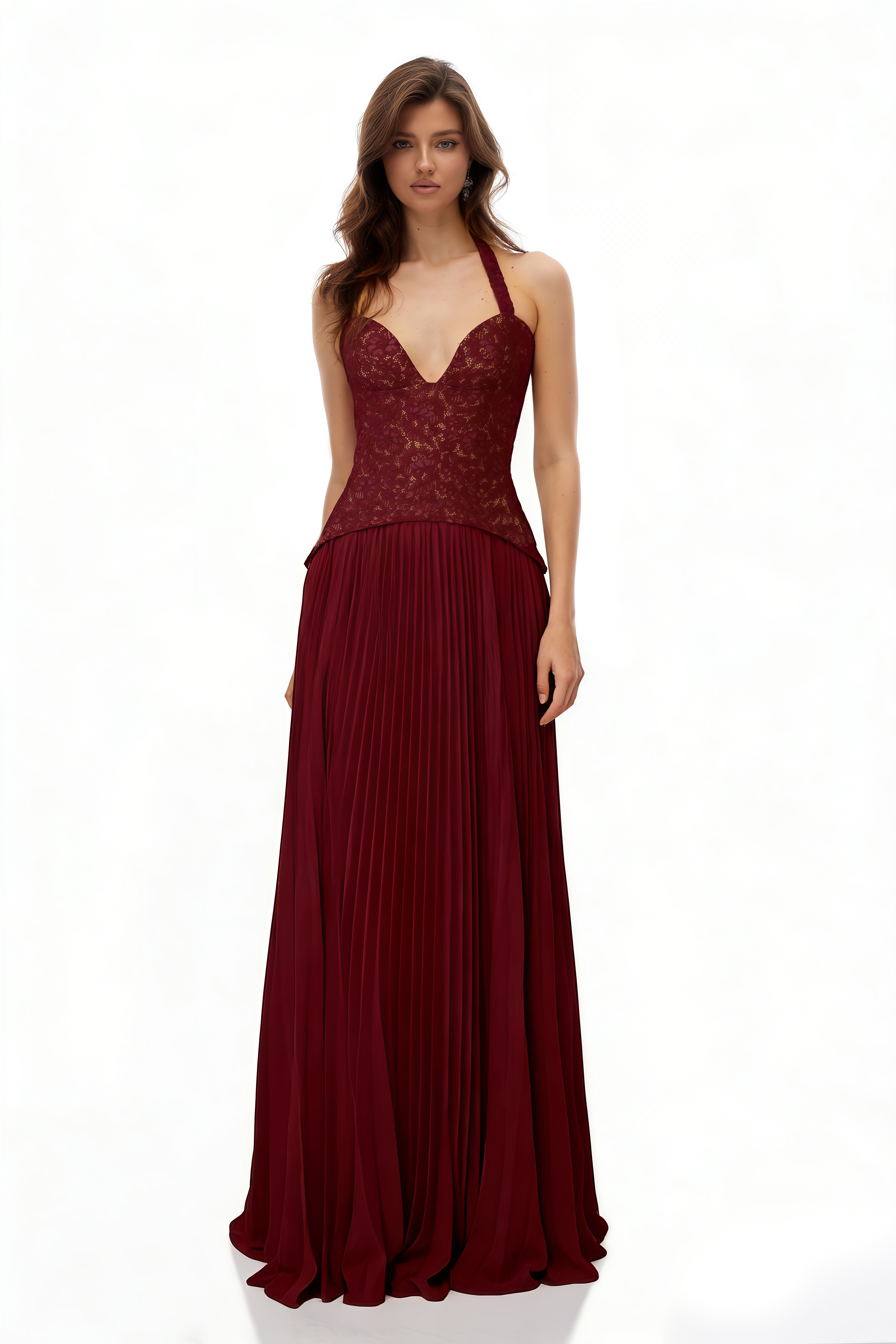 Floral Embroidered Mother of the Bride Dress