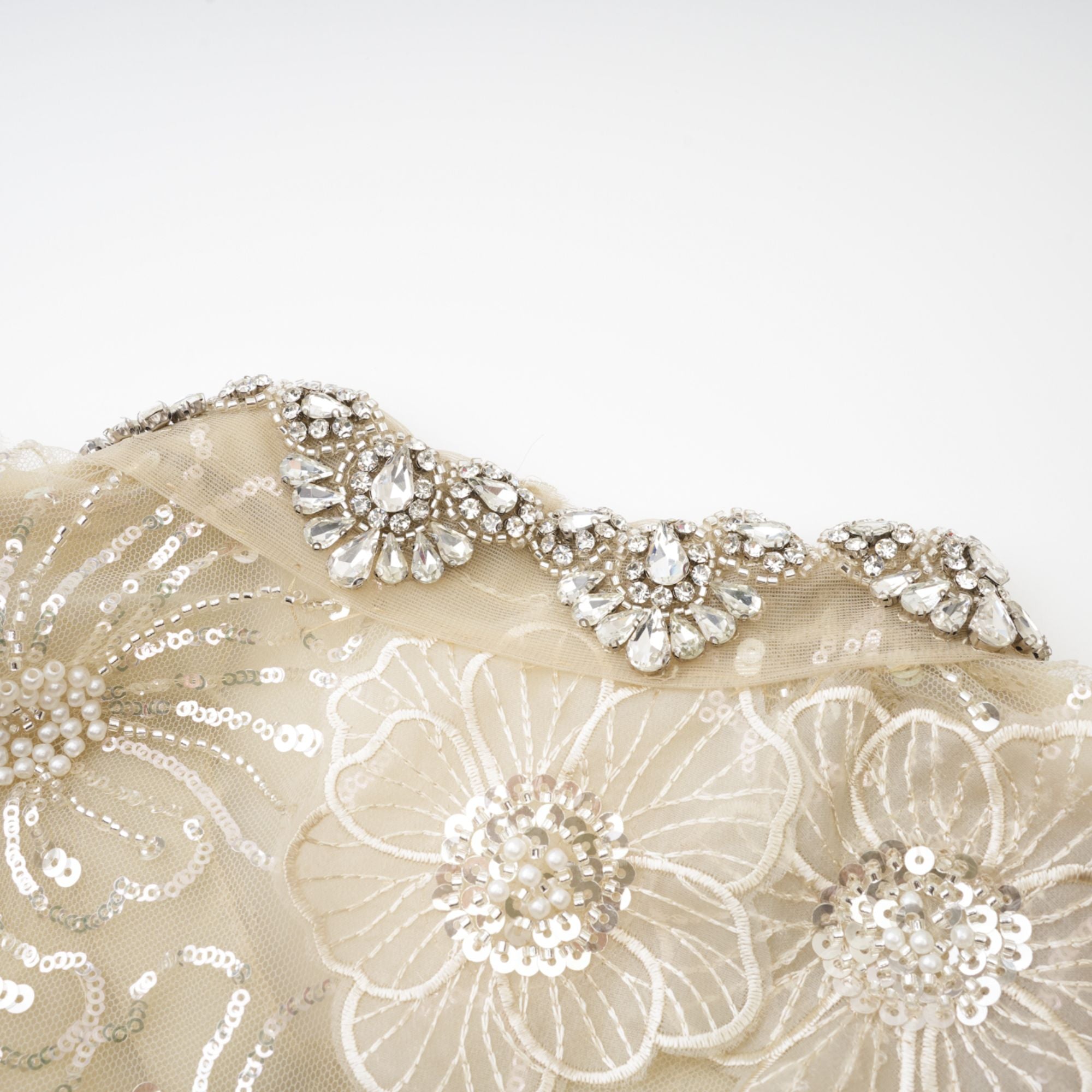 Liane Semi-Sheer Flower Beaded Organza Light Luxury Jacket – Miss