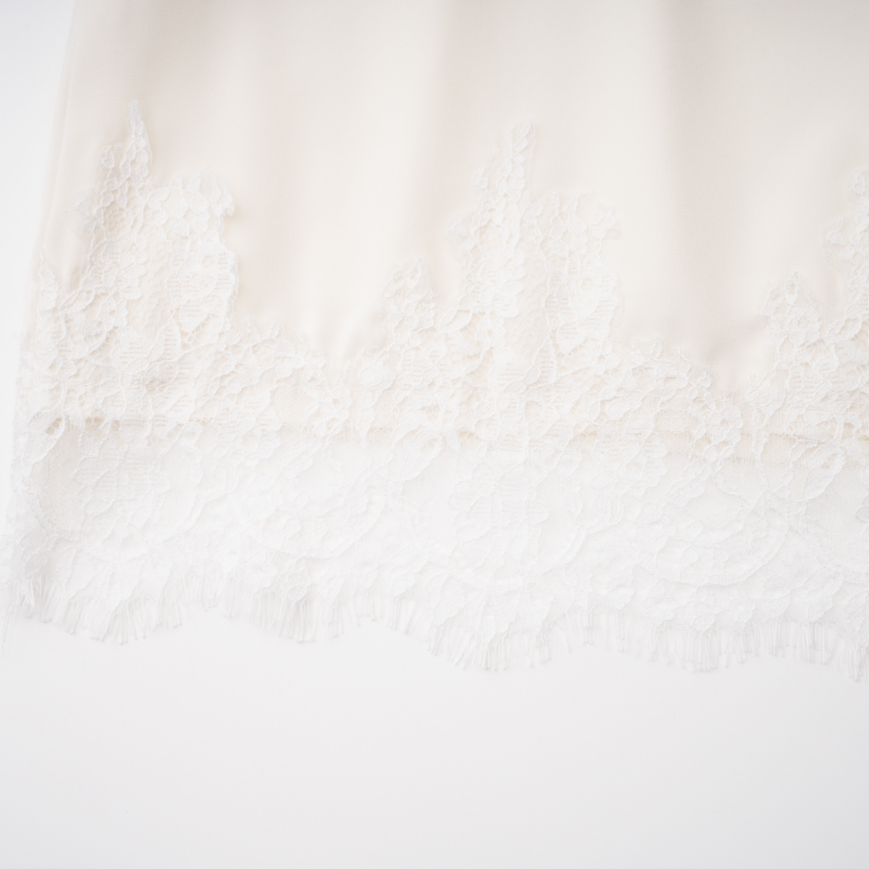 Sophia White One Shoulder Top & Skirt Set with Lace Trim