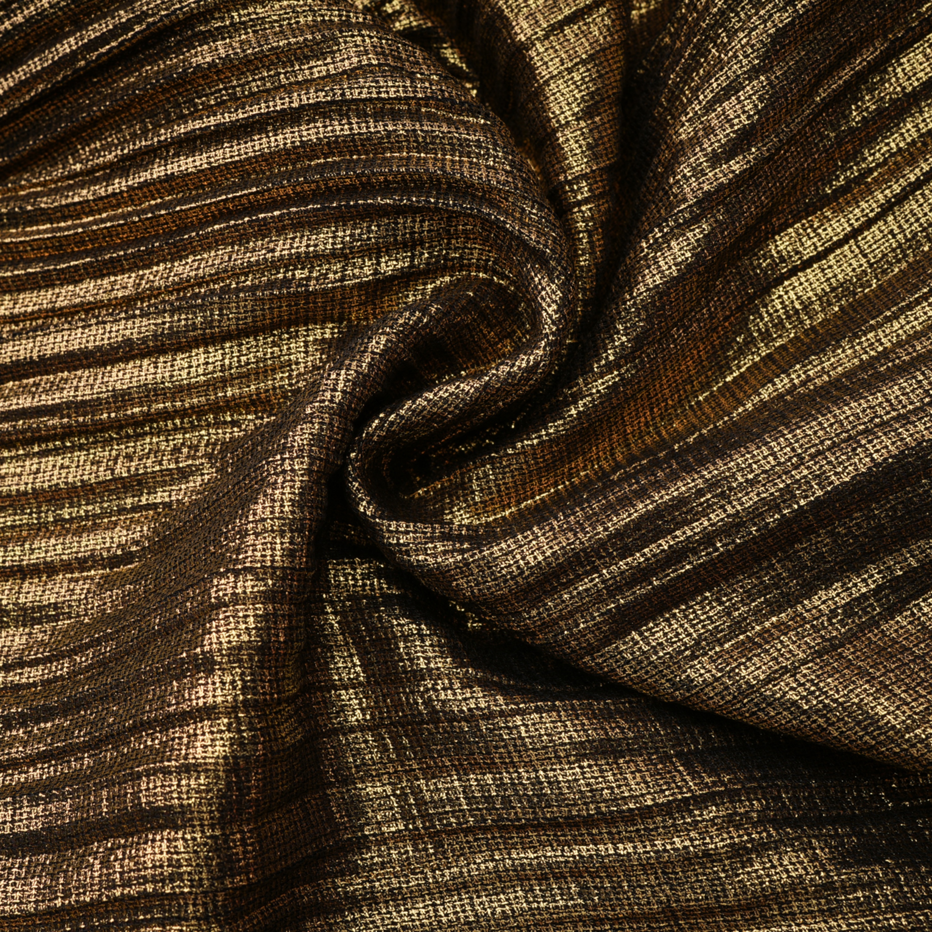 Xrystyna Gold Metallic Ruched Maxi Dress