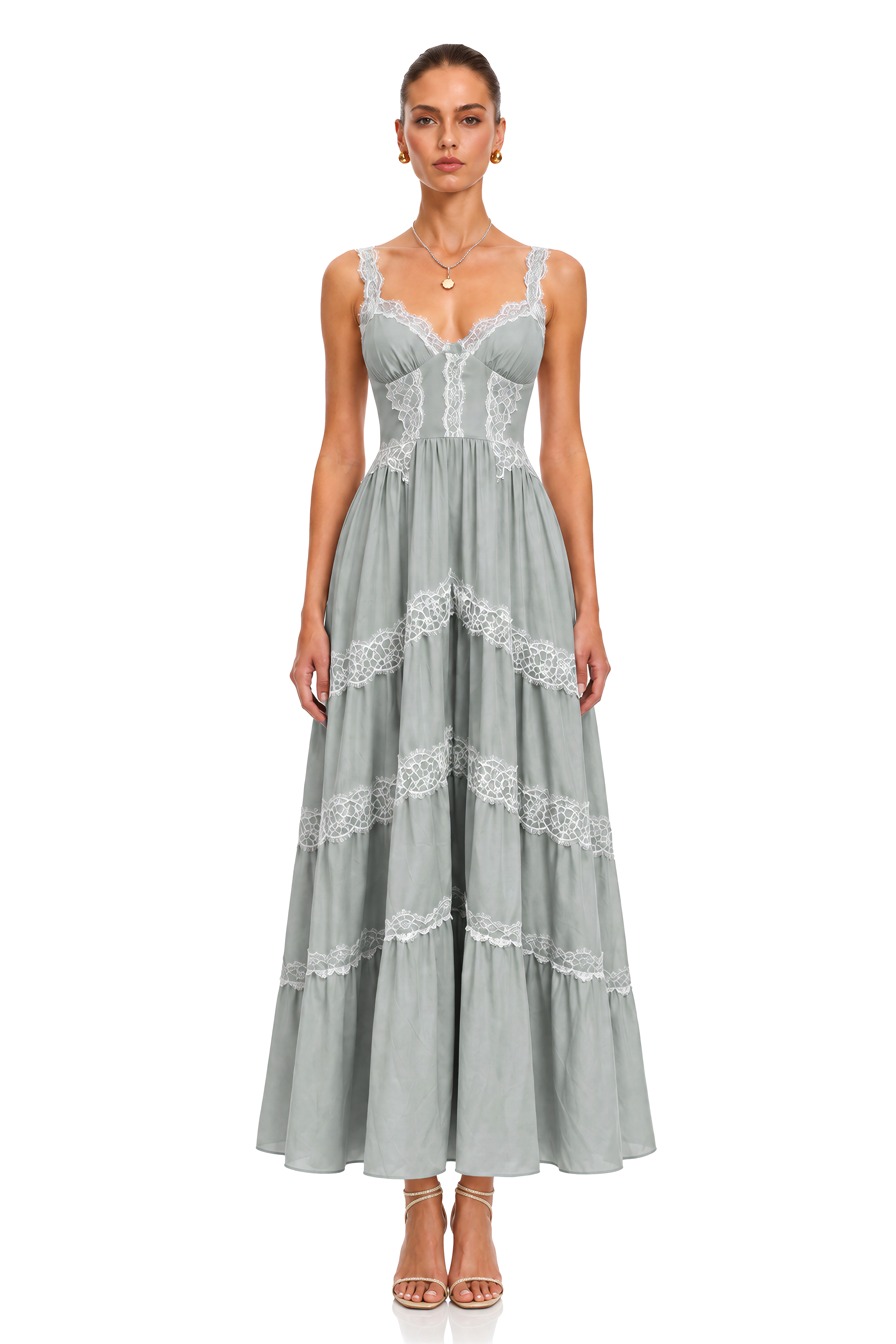 blue lace spaghetti strap dress Zainab Corset Midi – Miss Rosier Blue Tie Dye Sleeveless cf-type-prom-dresses Formal dresses offering a delicate shimmer Size:18 / xl-2xl