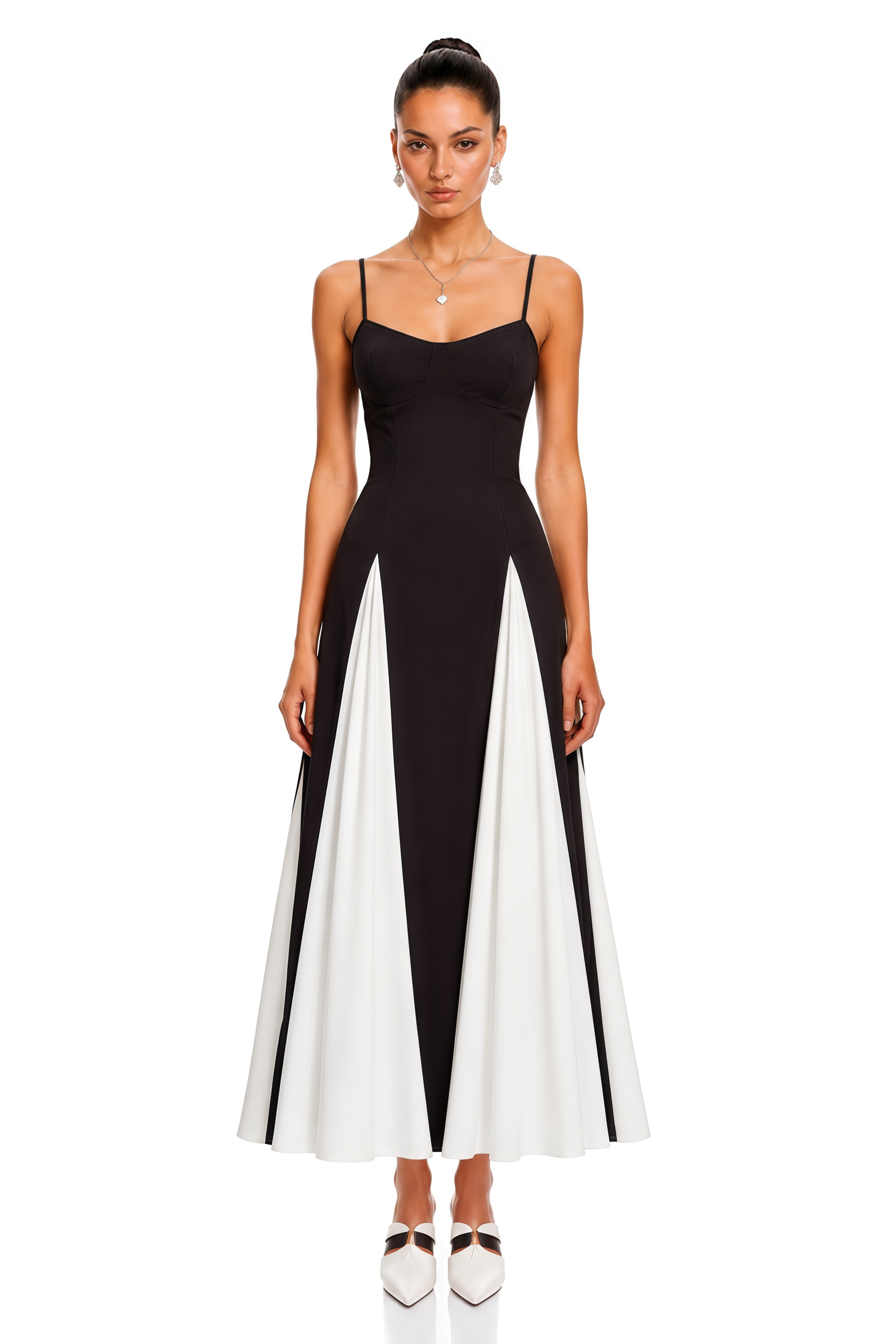 Sofie Two Tone Pleated Maxi Dress – Miss Rosier - Women's Online