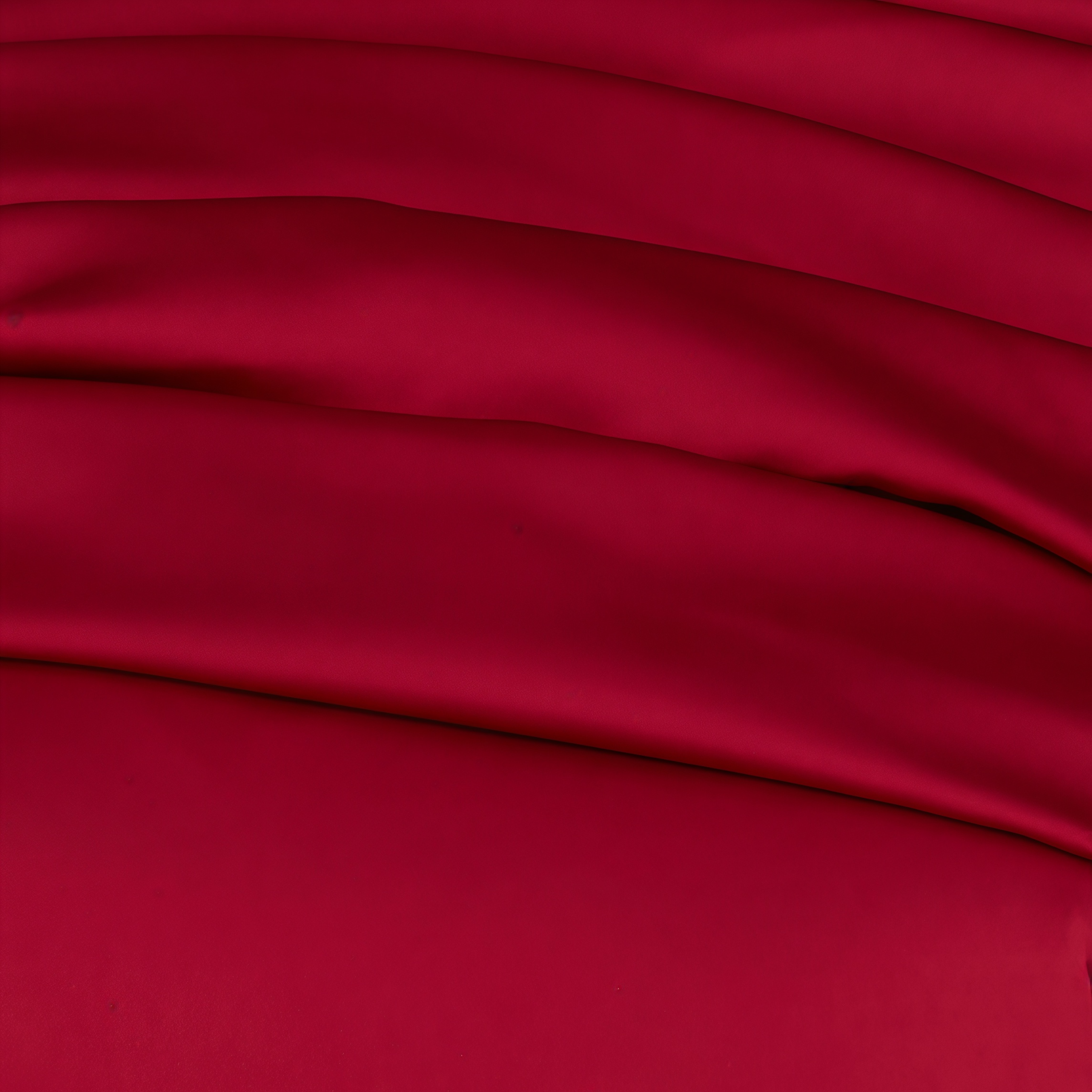 Red One-shoulder Satin Maxi Dress