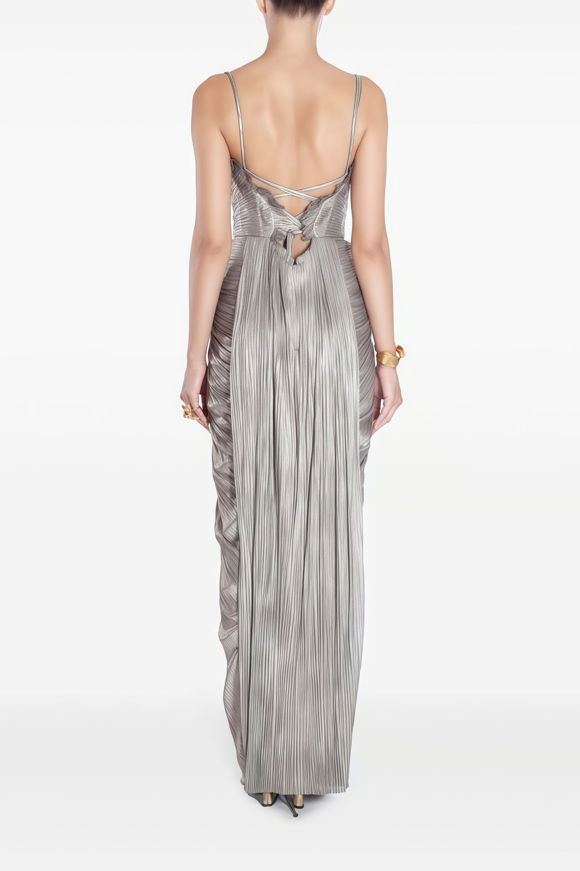 Gathered Bustier Gown
