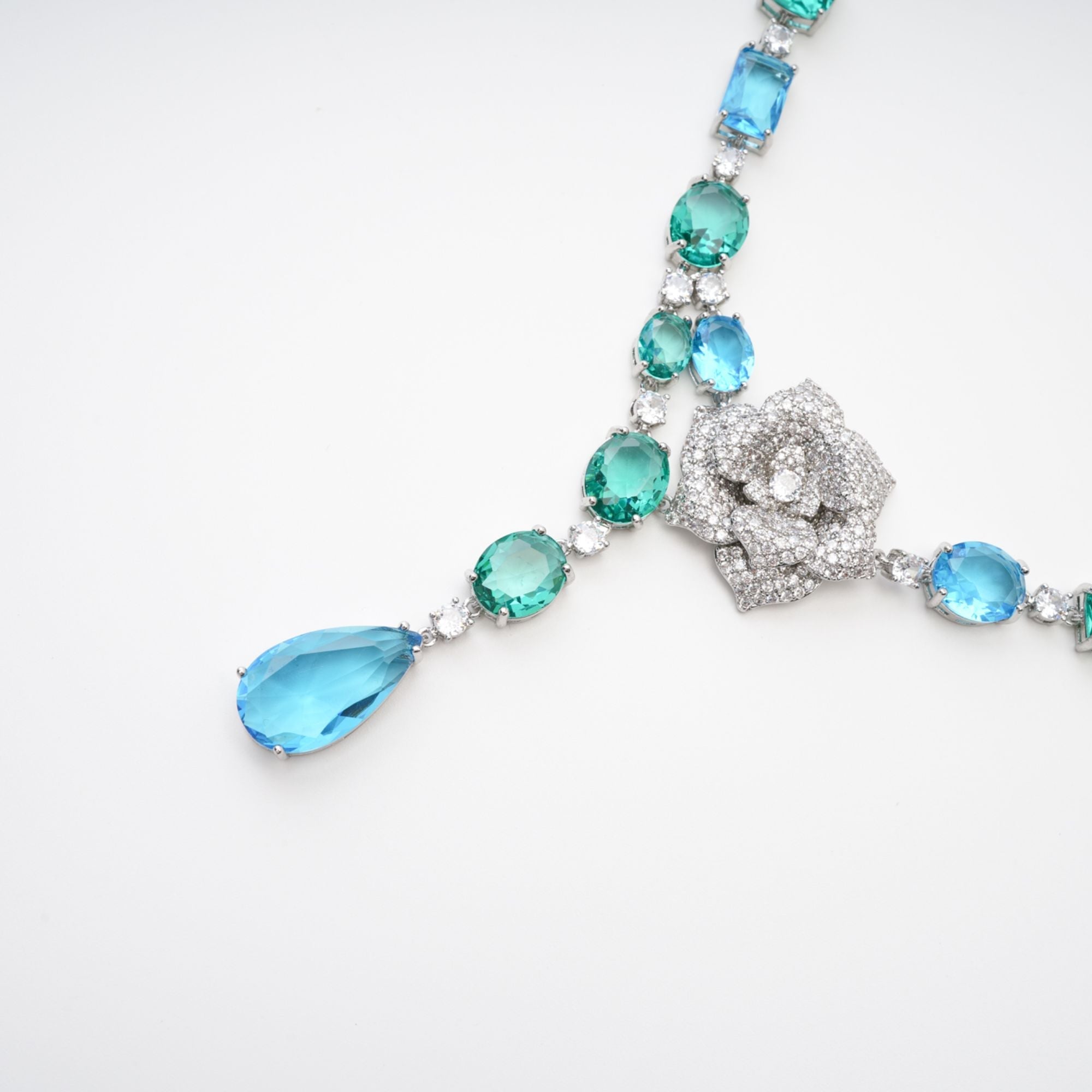 Yvette drop pendant crystal necklace - Miss Rosier - Women's Online Boutique