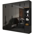 5 Size Options Wardrobe, for Bedroom Clothing Storage, 4 Design Options with Clothing Storage Format
