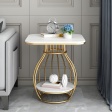 19.7"L End Table, 4 Color Options with Square or Round Top Shape Options, for Living Room Use, 1 or 2 Number Of Table Included Options