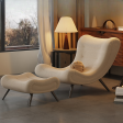 37"L Accent Chair, 4 Color Options with 3 Upholstery Material Options, for Lounge Seating