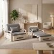 32", Sleeper Sofa, for Seating and Sleeping, 32"–62" Size Options, 2 Color Options, 6 Configuration Options