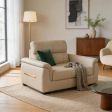 43" Sofa, 3 Upholstery Material Options with Sofa or Sofa, Ottoman Configuration Options, for Living Room Seating