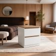 Nightstand 2 Drawers or 3 Drawers Configuration Options, 4 Finish Options with 13"–16" Size Options, for Bedroom Storage