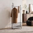 24" Hall Trees & Coat Rack, Home Furniture Placement with 4 Finish Options, for Home Furnishing