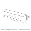 Wall Mounted Solid Wood TV Stand with Cabinet Storage（副本产品）