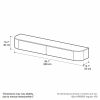 Wall Mounted Solid Wood TV Stand with Cabinet Storage（副本产品）