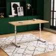 Manual Height-Adjustable Standing Desk Collection, Steel Frames, 14 Desktop Sizes, Black, Walnut, or White Finishes