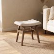 Vanity Stool, for Vanity Seating, Cotton and Linen or Tech Cloth Upholstery Material Options, 3 Color Options, Vanity Seating Format