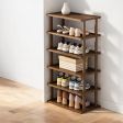 10" Shoe Cabinet, for Entryway Shoe Storage, 2 Finish Options with 8 Number Of Tiers Options