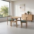3-Piece Compact Dining Set Collection, 24-Inch Square Table, Two Curved-Back Chairs, Multiple Finishes
