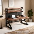 Computer Desk 2 Finish Options, 4 Configuration Options with 3 Desktop Dimensions Options, 5 Finish Options, for Home Office Work