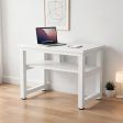 Computer Desk 7 Desktop Dimensions Options, Double Tier or Single Tier Configuration Options, 3 Finish Options, 2 Finish Options, for Home Office Work