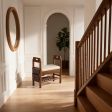 Entryway Bench With Armrests or Standard Design Options, 18"–31" Size Options, for Entryway Seating, Hallway Seating Format