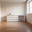 Vanity Table, Without Mirror or With Cloud Mirror Mirror Configuration Options, 6 Size Options, for Bedroom Preparation, 2 Finish Options