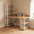 Computer Desk 8 Desktop Dimensions Options, for Home Office Work, 4 Finish Options with 2 Finish Options